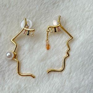 Natalya Gold Stament Earrings
